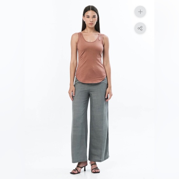 Jonny Cota tailored linen trouser in grey. New with tags. 50% linen, 50% rayon - Picture 5 of 5